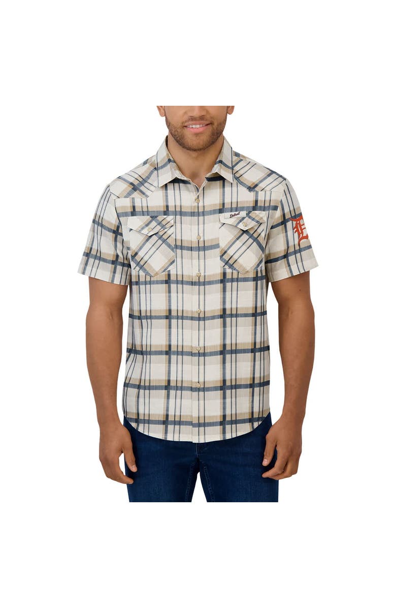 Darius Rucker Collection by Fanatics Men's Darius Rucker Collection by Fanatics Navy Detroit Tigers Plaid Full-Snap Shirt, Alternate, color, Navy
