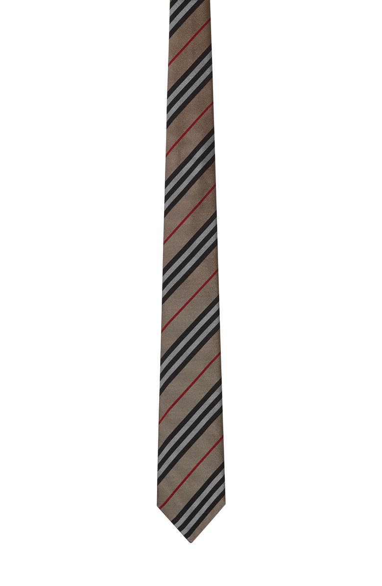 Burberry Manston Check Silk Tie, Main, color,