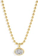 LILI CLASPE Cleo Oval Pendant Necklace