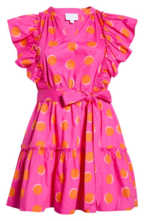 Kress Floral Domis Cotton Shift Minidress (Plus)