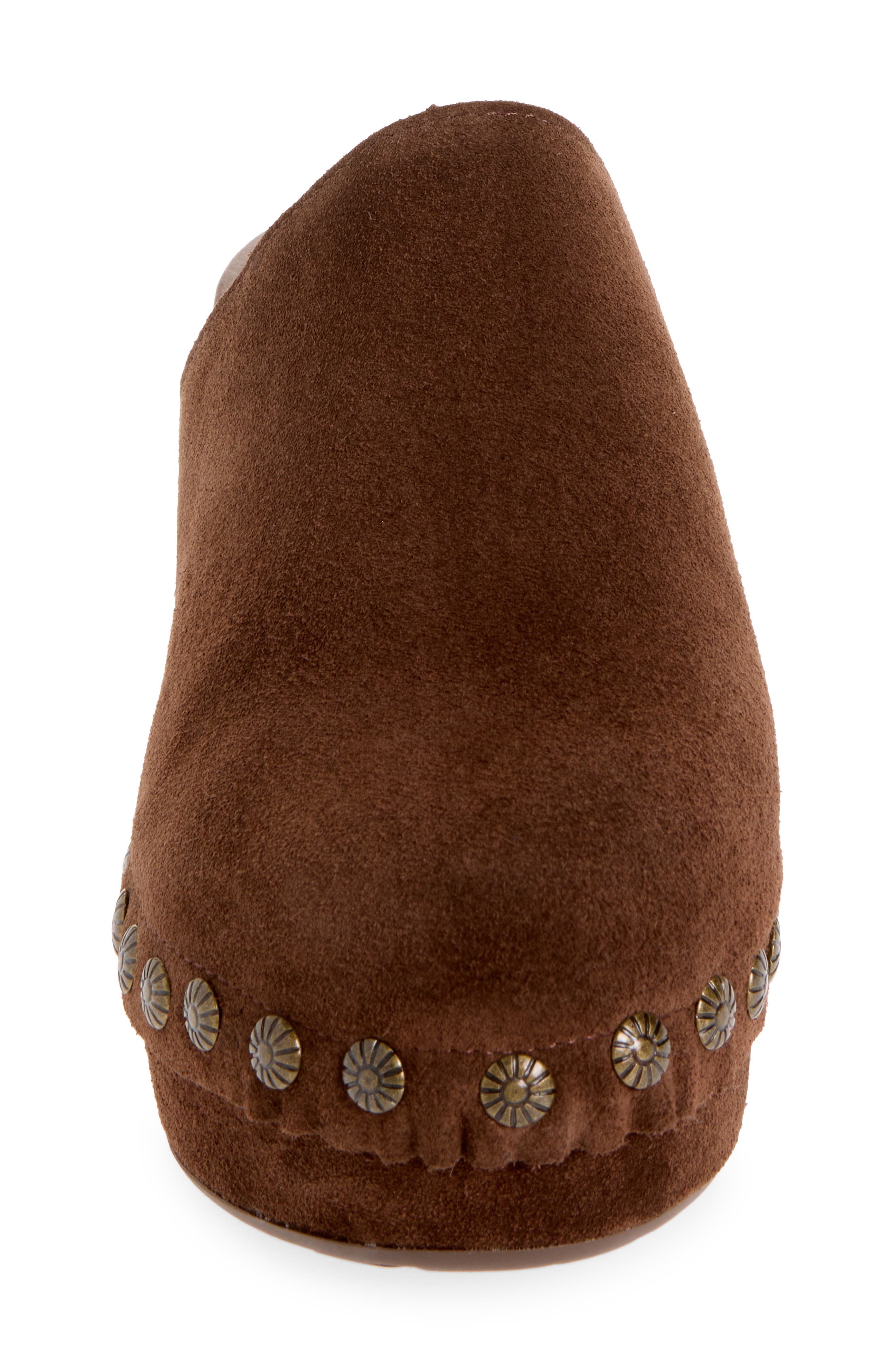Goldy Platform Mule, Alternate, color, CHOCOLATE SUEDE