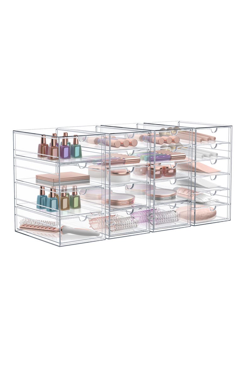 20-Drawer Acrylic Organizer, Main, color, CLEAR
