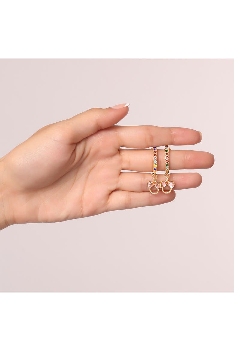 Minnie Mouse Gold-Tone Hoop Earrings, Alternate, color, Gold