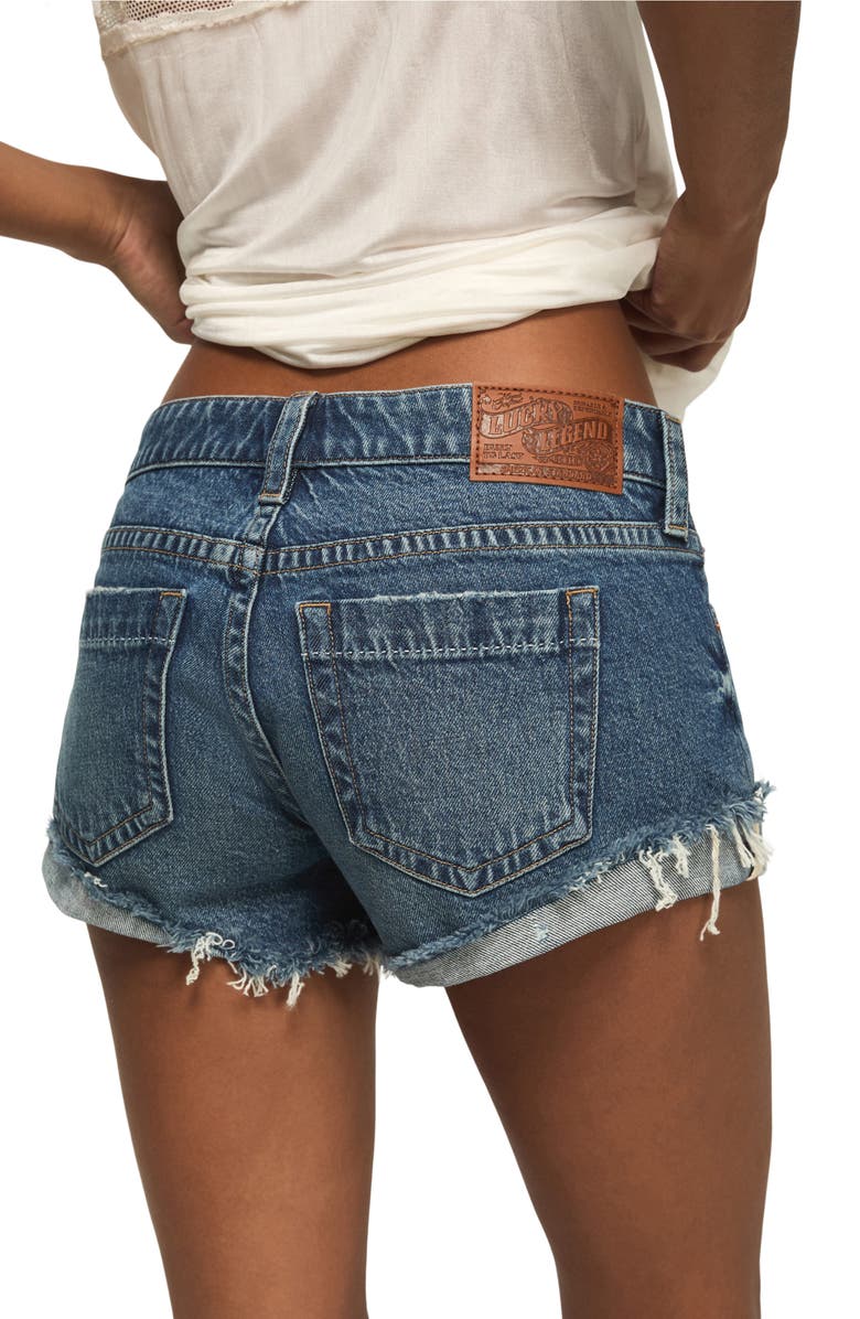 Lucky Brand Legend Festival Denim Cutoff Shorts, Alternate, color, Seeing Stars