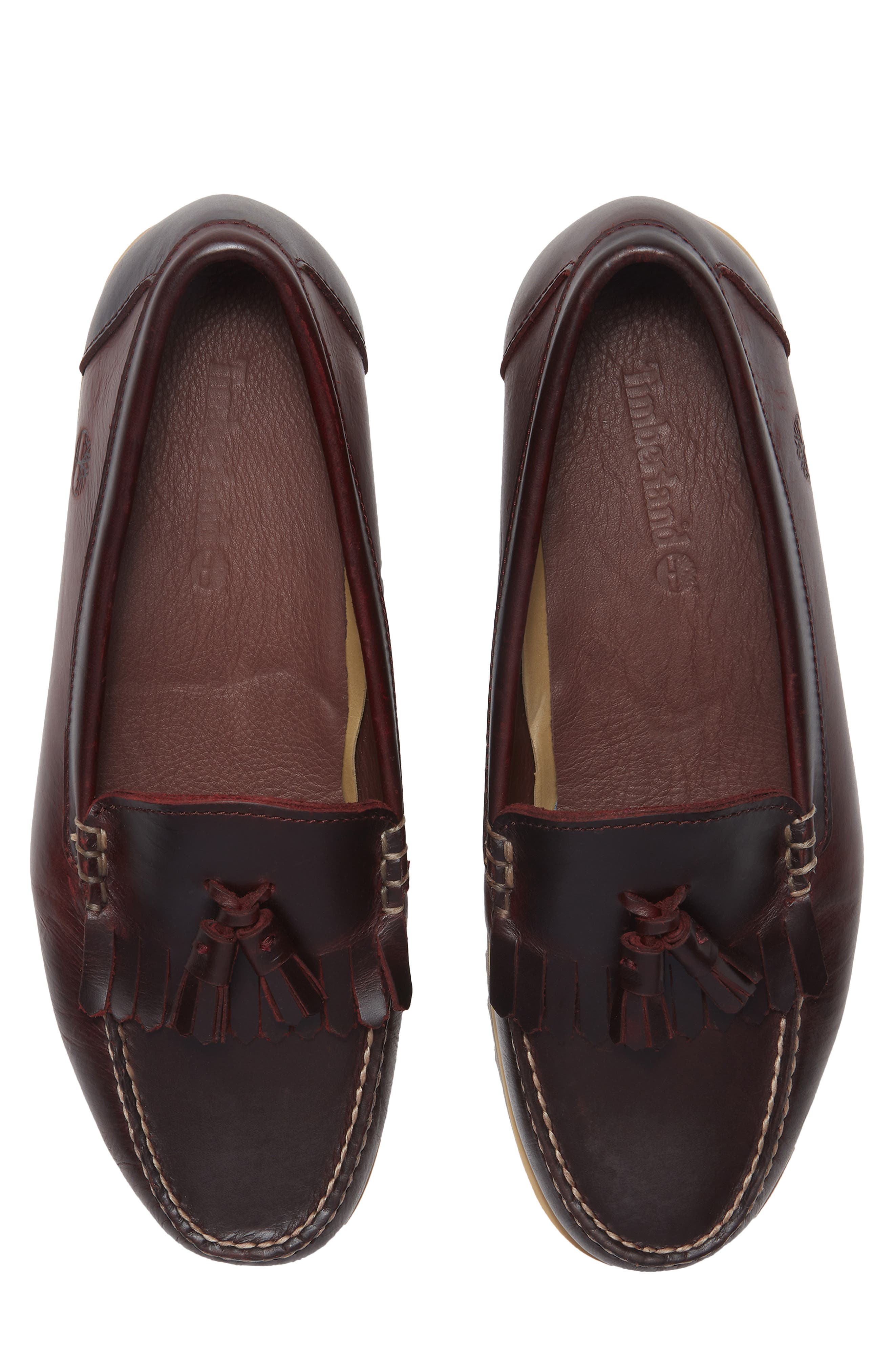 Timberland Authentic Tassel Loafer, Alternate, color, Burgundy Full Grain