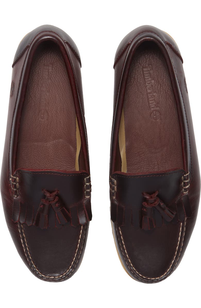Timberland Authentic Tassel Loafer, Alternate, color, Burgundy Full Grain