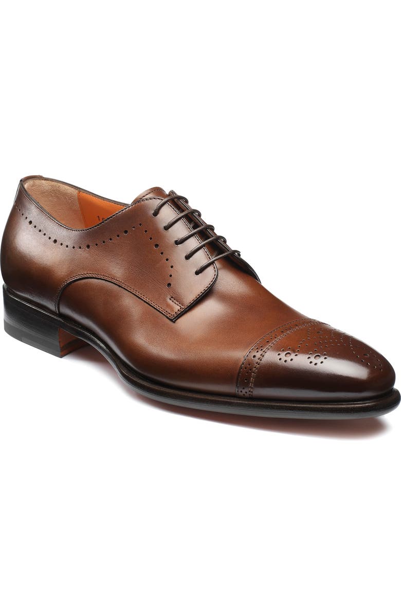 Santoni Ironside Cap Toe Derby, Main, color,