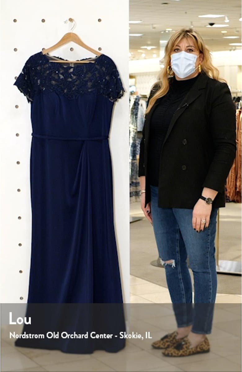 Lace Yoke A-Line Gown, sales video thumbnail