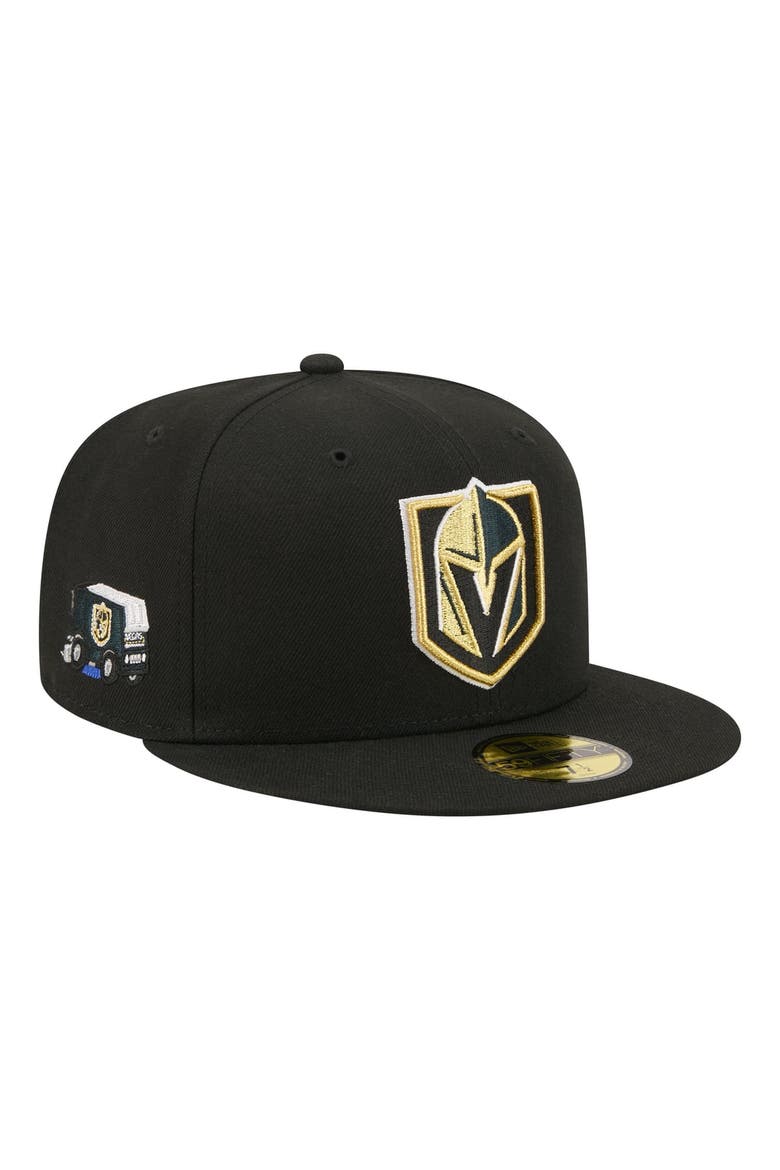 Men's New Era  Black Vegas Golden Knights Zamboni 59FIFTY Fitted Hat, Main, color, Black