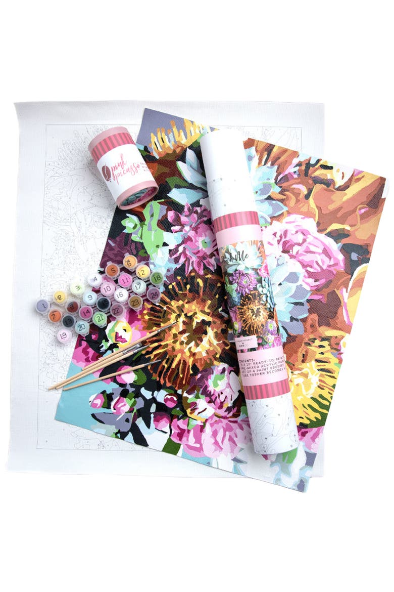Pinch Me Paint by Numbers Kit, Main, color, Multicolored Floral