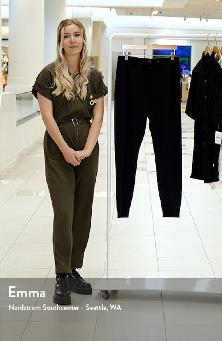 Tie Waist Cotton Joggers, sales video thumbnail