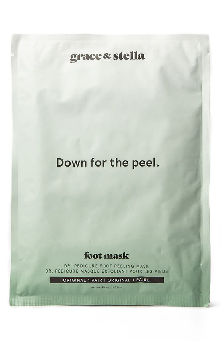 GRACE AND STELLA grace & stella Dr. Pedicure Foot Peeling Mask, Main, color, 