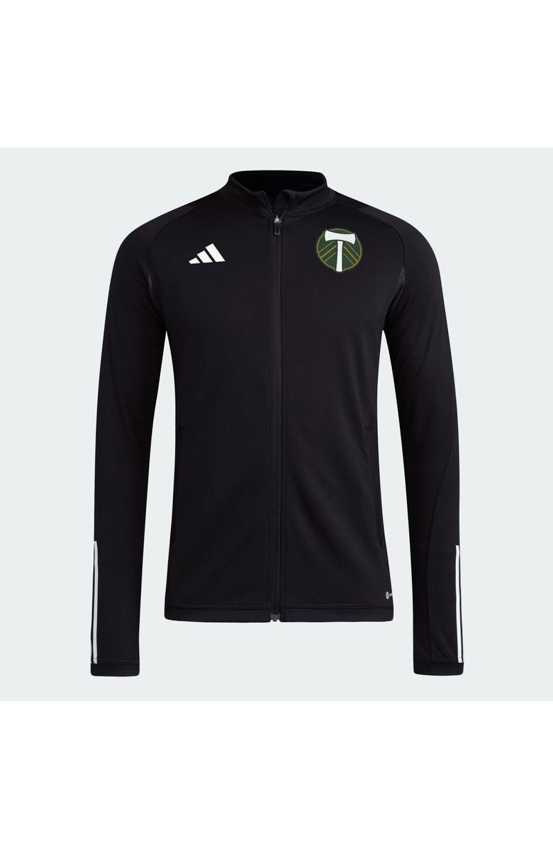 adidas Men's adidas Black Portland Timbers 2023 On-Field AEROREADY Full-Zip Training Top, Alternate, color, 