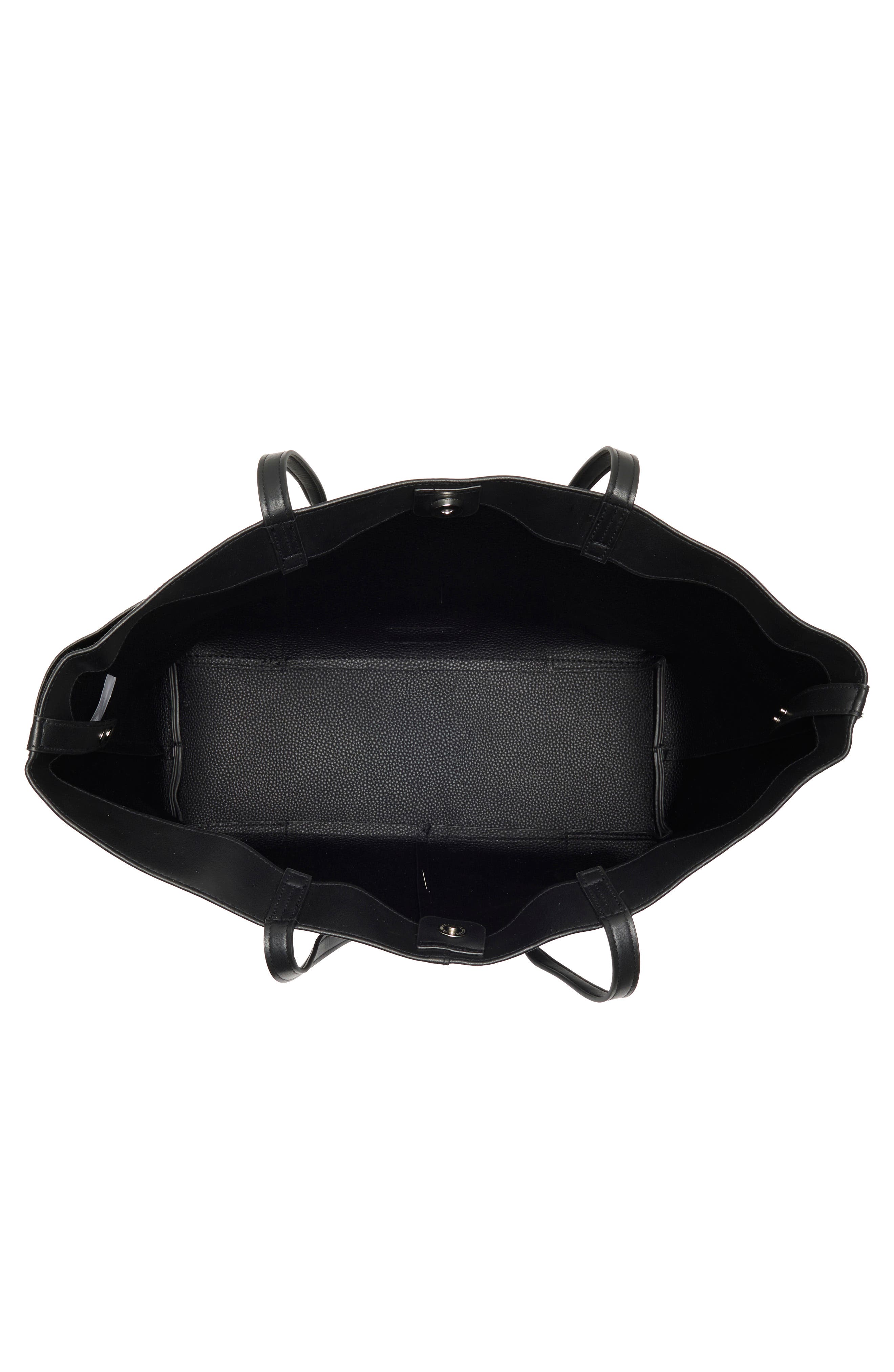 Madden Girl Oversize Tote with Laptop Sleeve, Alternate, color, Black