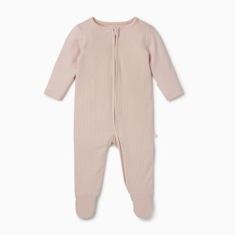 Ribbed Two Way Zip-Up Sleepsuit (Baby)