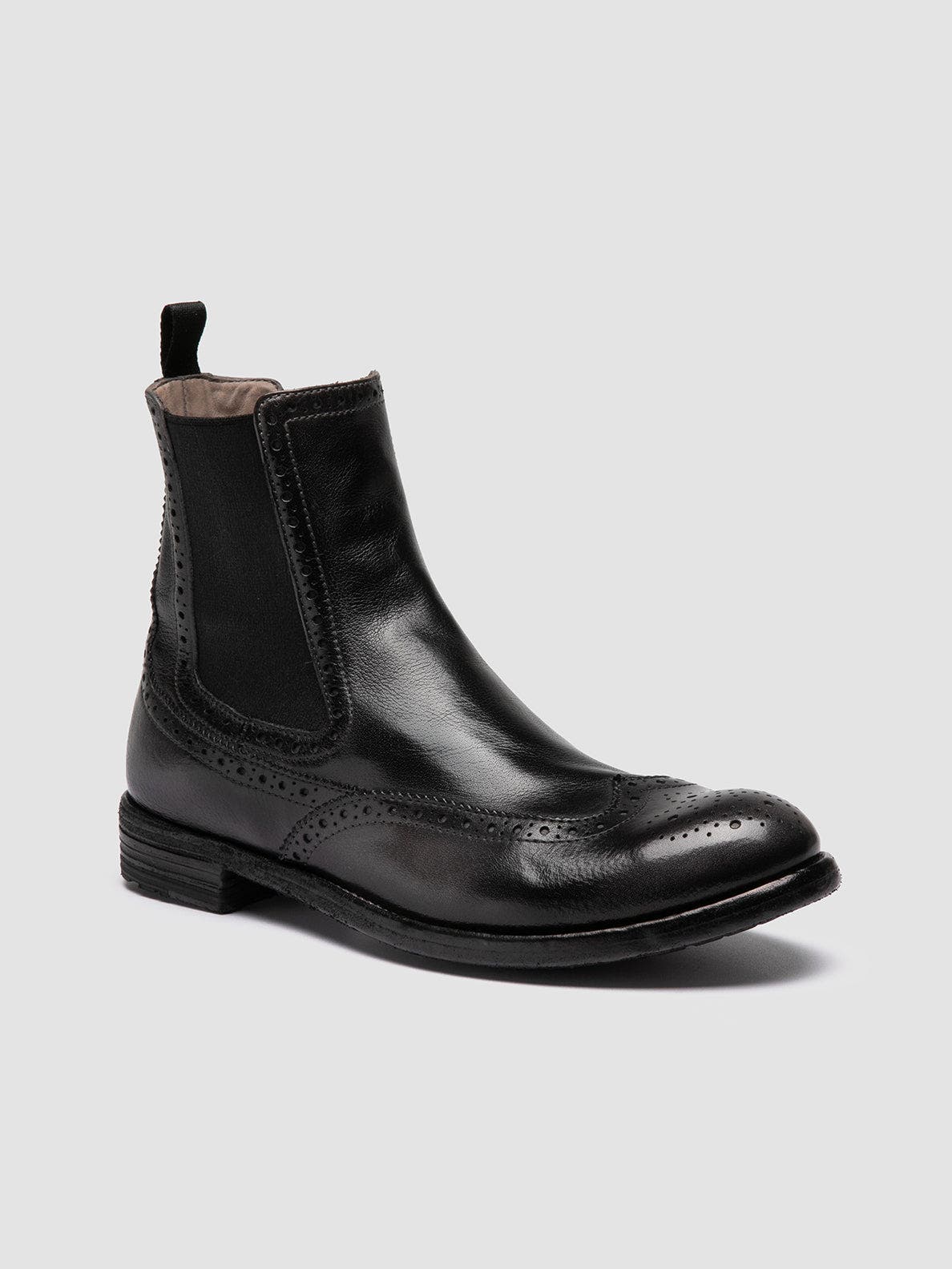 Officine Creative Lexikon 151 Leather Chelsea Boots, Alternate, color, Black
