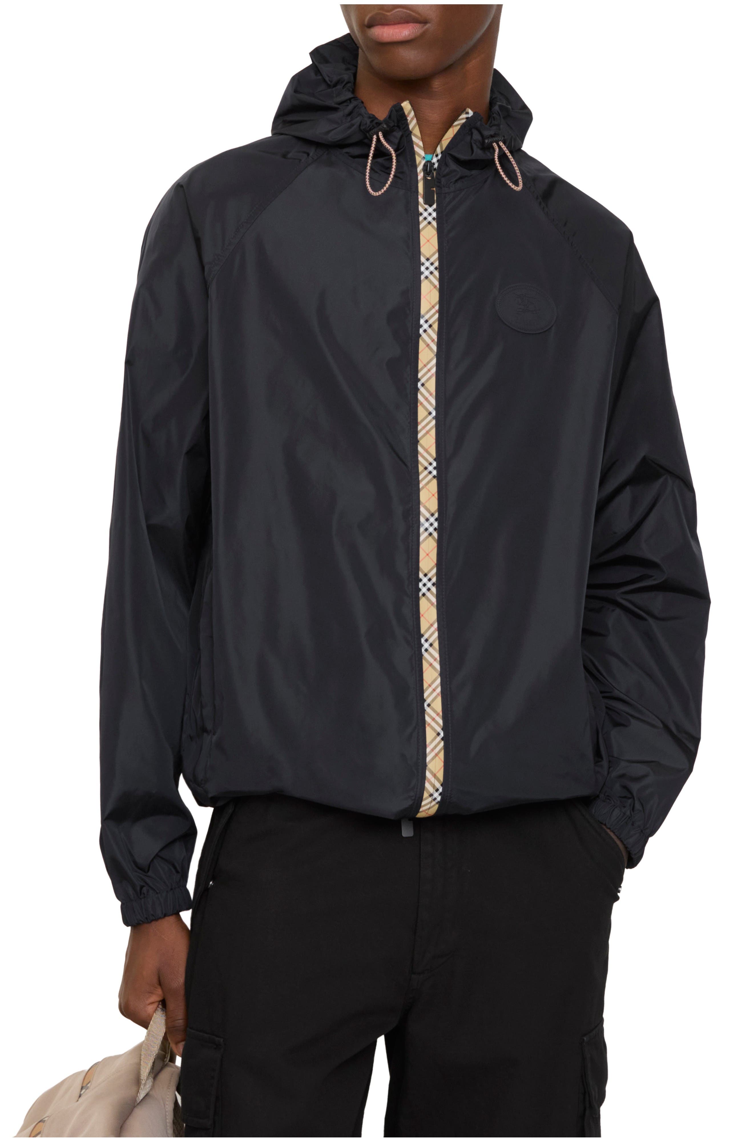 Checker-tape Nylon Hooded Jacket - image 3