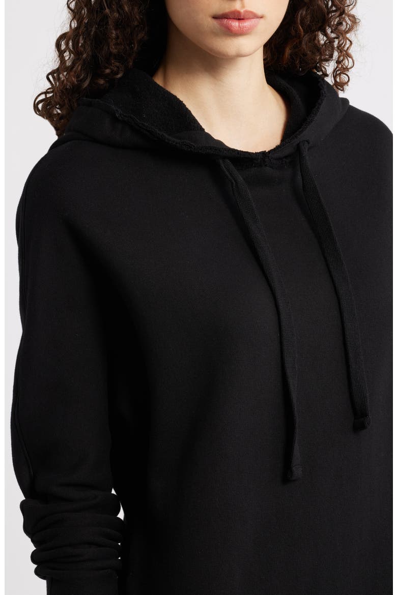 James Long Sleeve Hoodie Dress, Alternate, color, BLACK