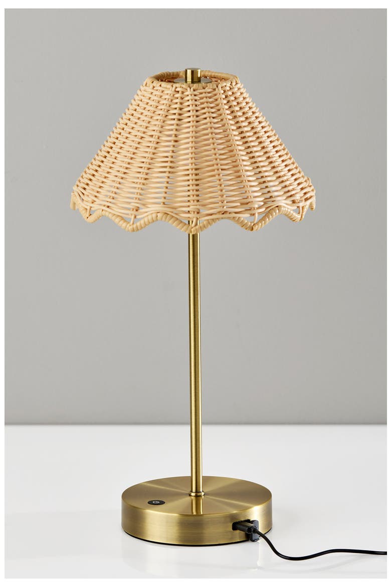 Stevie LED Cordless Lamp, Alternate, color, ANTIQUE BRASS