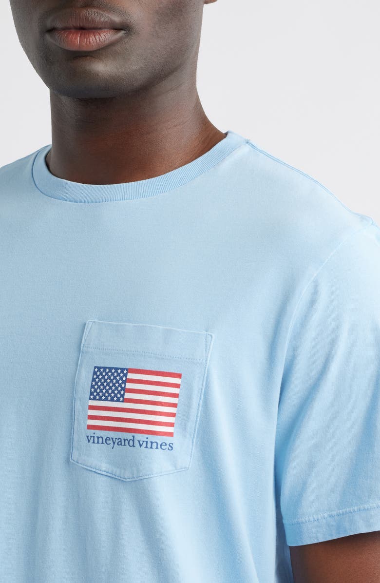 vineyard vines Party in the USA Pocket Graphic T-Shirt, Alternate, color, Jake Blue