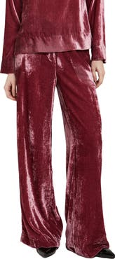 ottod'Ame Velvet Palazzo Trousers