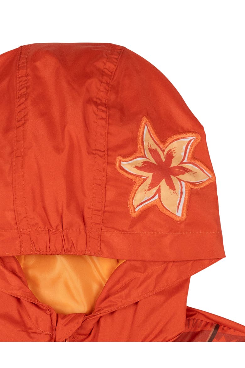 Moana Cosplay Hooded Windbreaker Jacket, Alternate, color, Moana Coral Orange