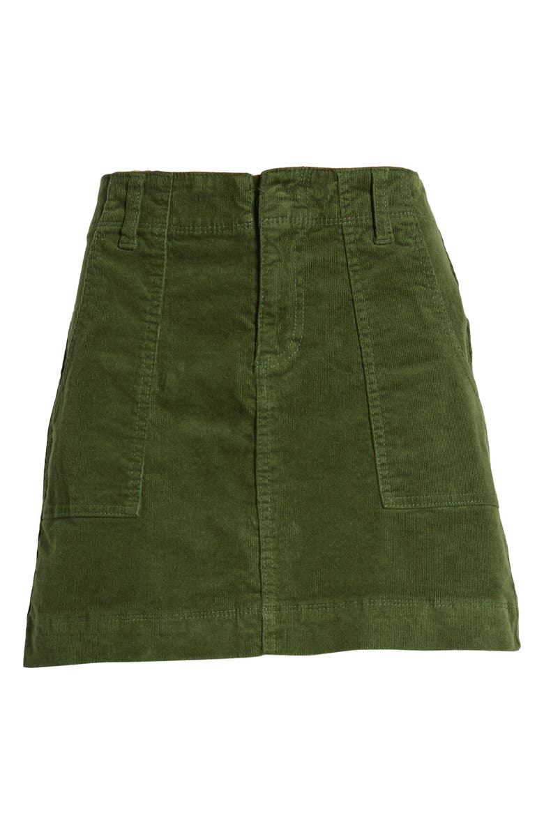 1822 Denim Corduroy A-Line Miniskirt, Alternate, color, 