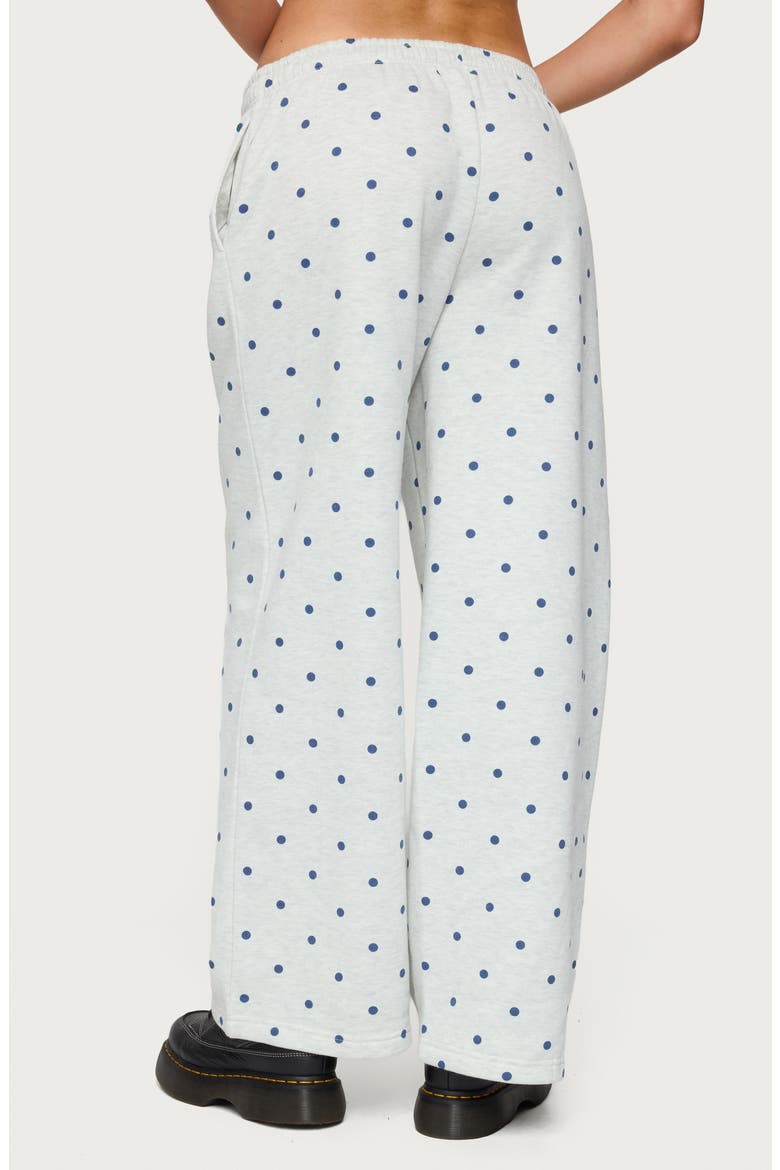 NY Babe Polka Dot Sweatpants, Alternate, color, GRAY-MELANGE