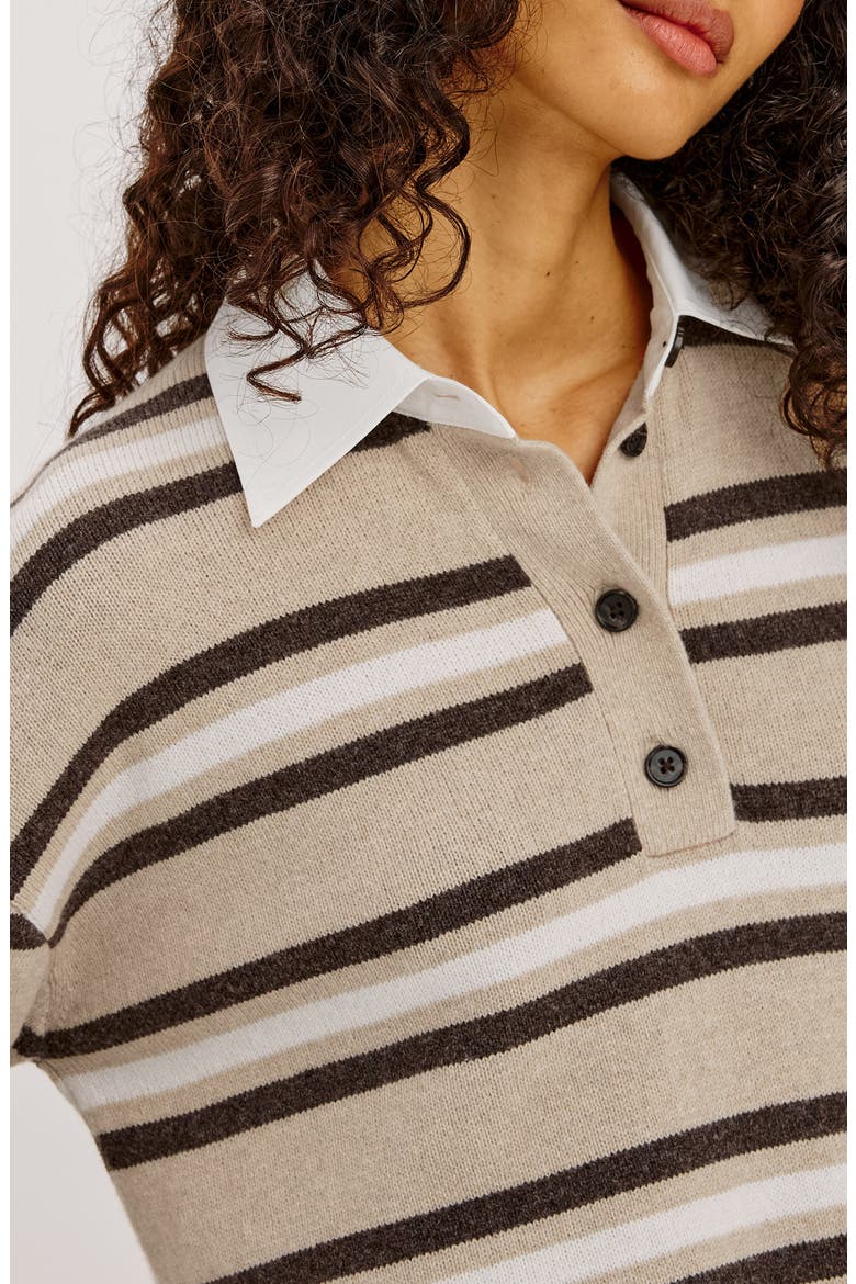 Paxton Stripe Henley Sweater, Alternate, color, HEATHER OAT STRIPE