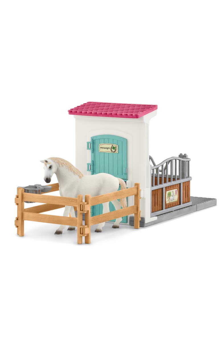 Schleich Horse Club Stall Extension, 21 Pieces, Animal Figures, Kids Ages 5+, Main, color, Multicolored