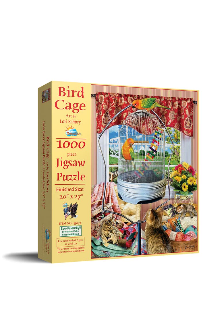 Bird Cage pc 1000 piece Jigsaw Puzzle for Adults, Main, color, Multicolor