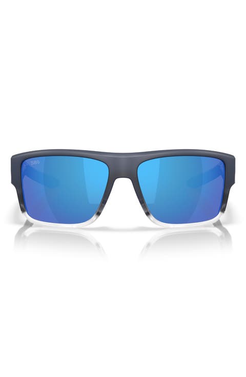 Taxman 59mm Polarized Rectangular Sunglasses