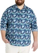 Synrgy by DXL Big & Tall Floral Print Sport Shirt