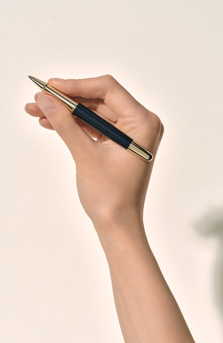 Montblanc Meisterstück Rose Gold Coated Classique Ballpoint Pen, Alternate, color, Black