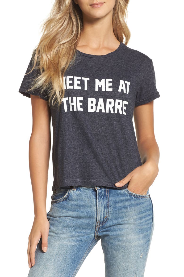 Meet Me at the Barre Tee, Main, color, GREY