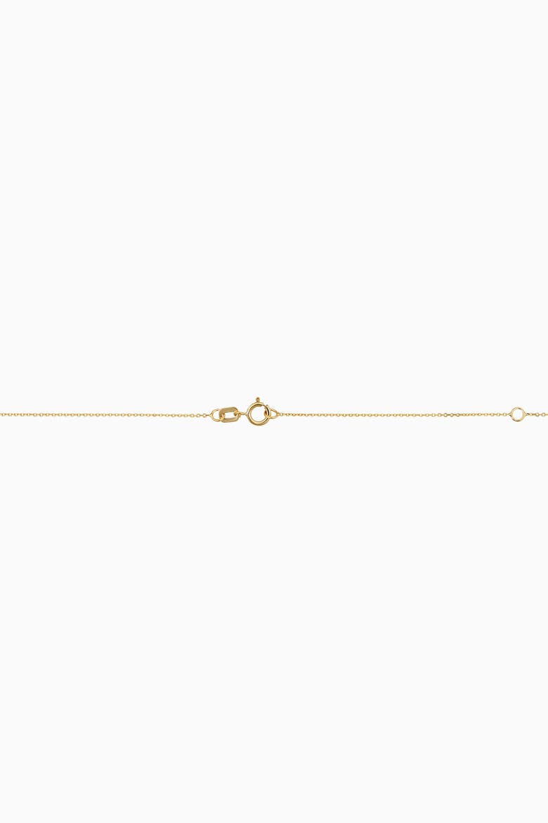 14K Gold Fresco Baguette Pendant Necklace, Alternate, color, Gold/White