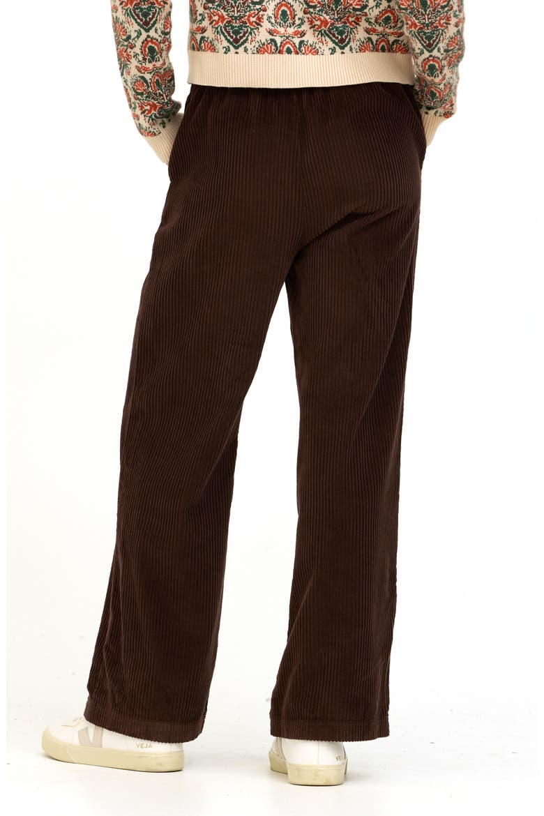 Davisha Corduroy Drawstring Pants, Alternate, color, COCOA