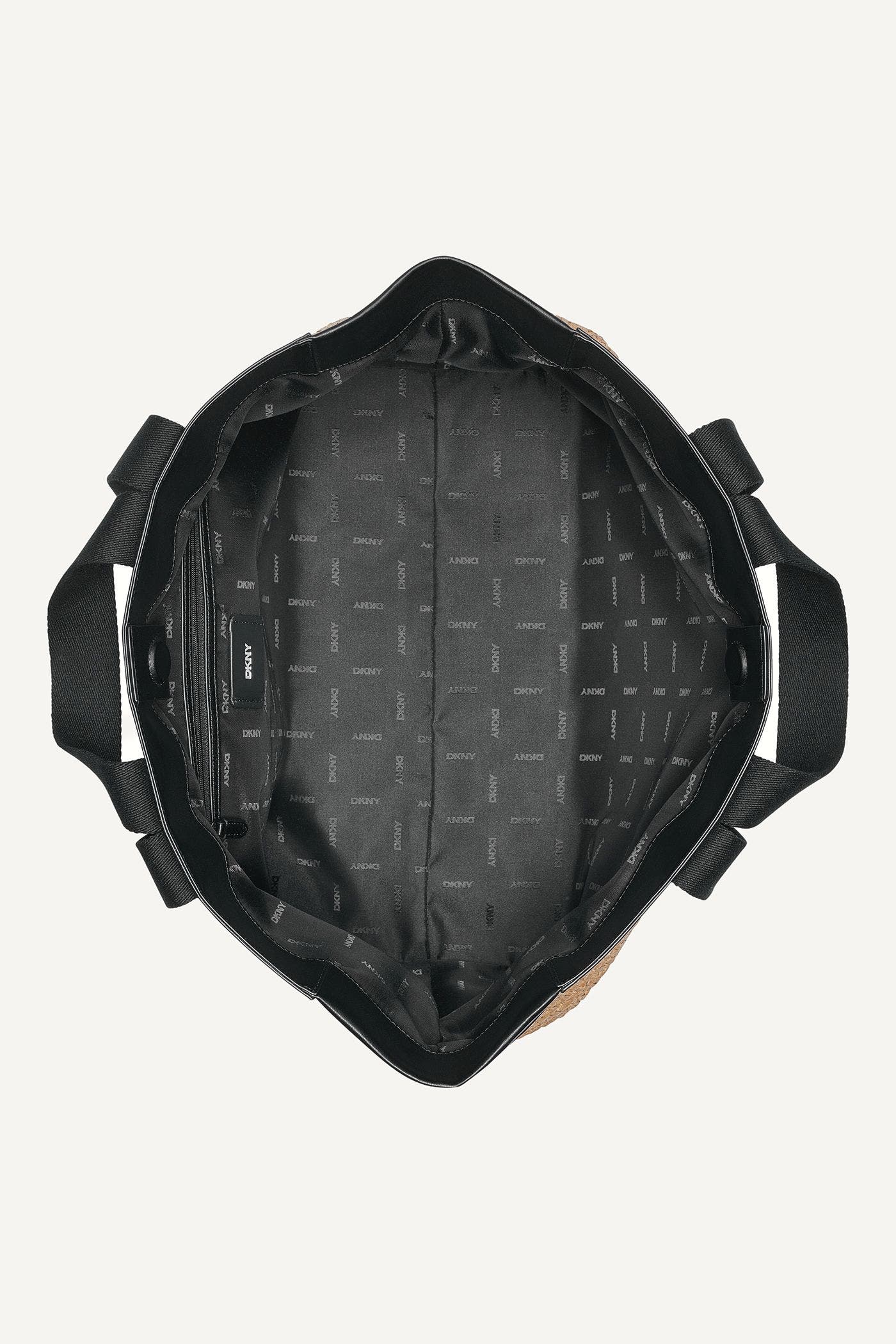 DKNY 1989 Capsule Bardot Tote, Alternate, color, Natural/Black