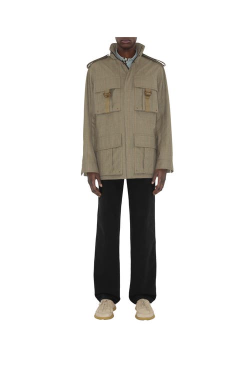 Burberry Bonded Wool Field Jacket In Loch/bliss