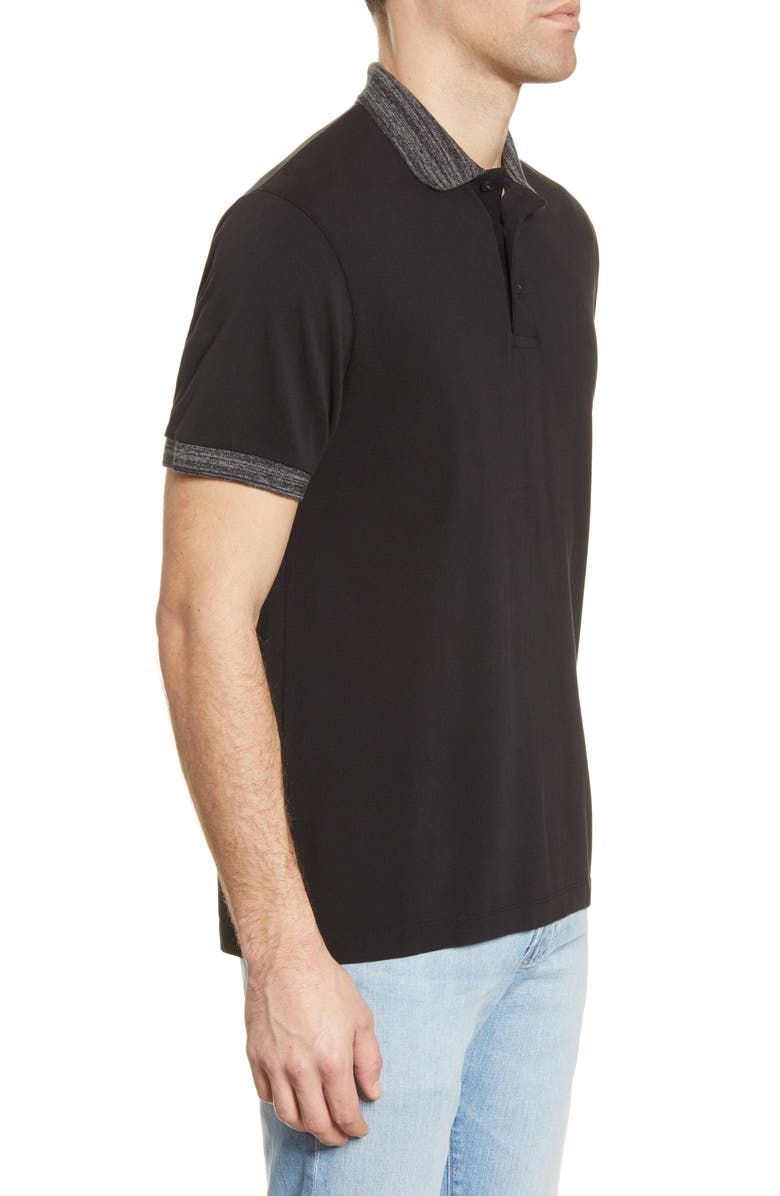 French Connection Regular Fit Mélange Cotton Piqué Polo, Alternate, color,