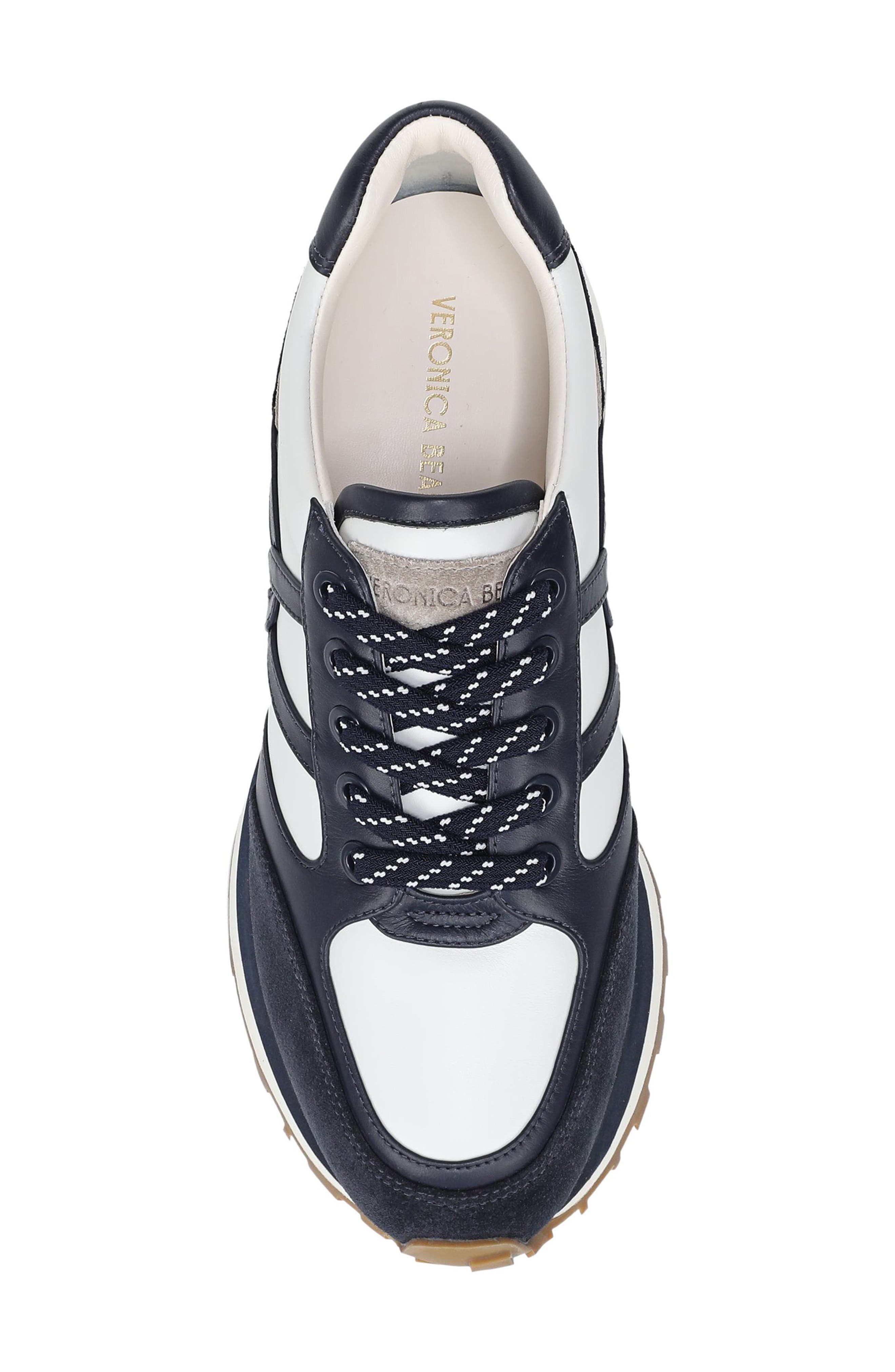 Veronica Beard Valentina Wedge Sneaker, Alternate, color, Navy Multi