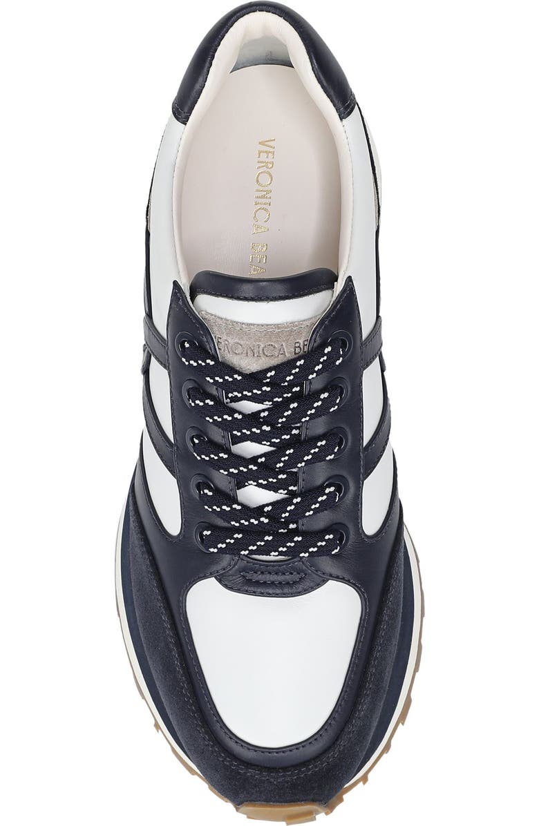 Veronica Beard Valentina Wedge Sneaker, Alternate, color, Navy Multi