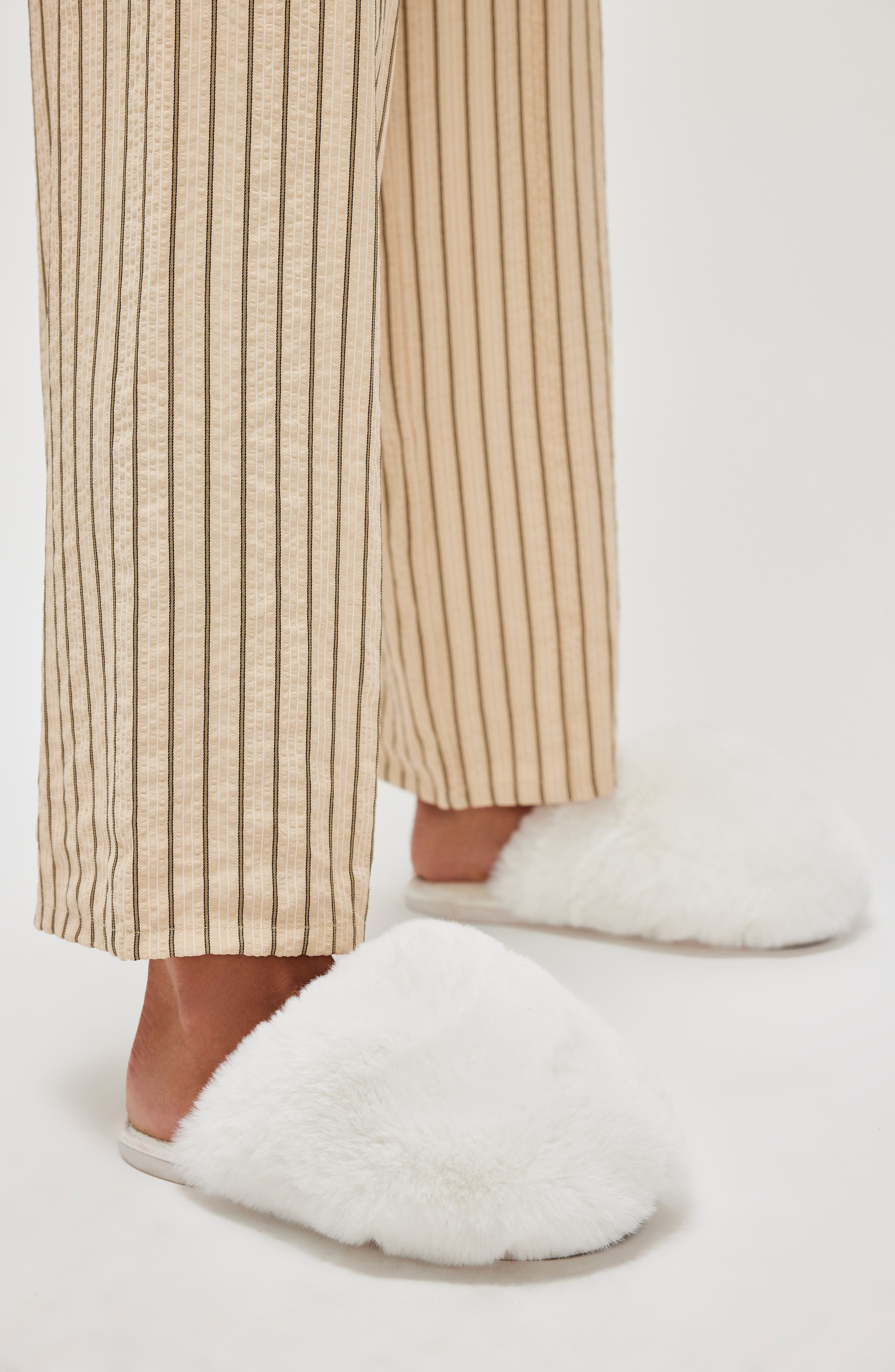 Free People Snowball Faux Fur Slipper, Alternate, color, Snow Faux Fur