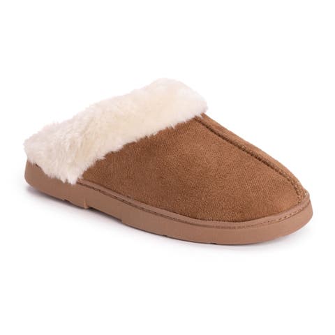 Women's Polysuede Clog Slippers