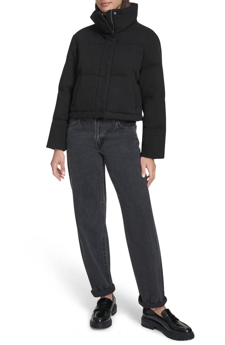 Levi's Quilted Cotton Puffer Jacket, Alternate, color, Black