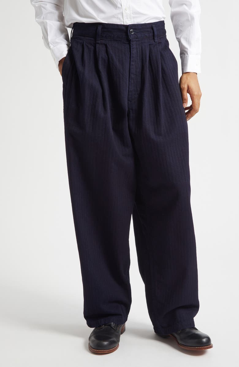 Yohji Yamamoto Side Tape Detail Jeans, Main, color, Indigo