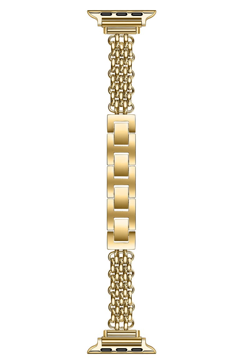 Sylvie Apple Watch® Bracelet Watchband, Main, color, GOLD