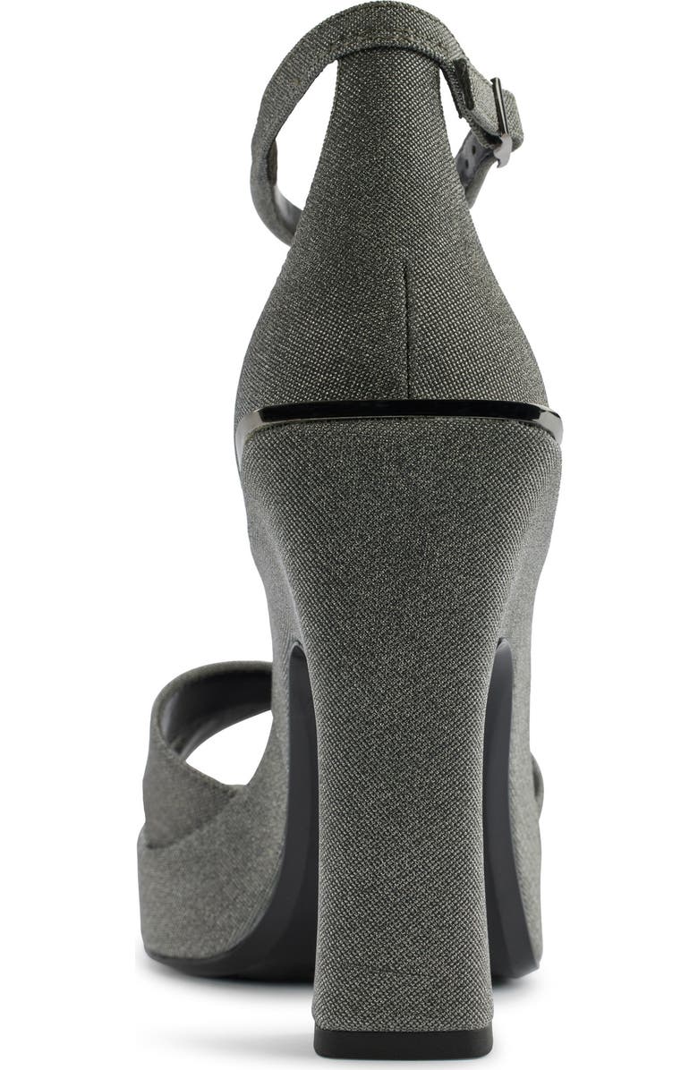 DKNY Linda Ankle Strap Platform Sandal, Alternate, color, Graphite