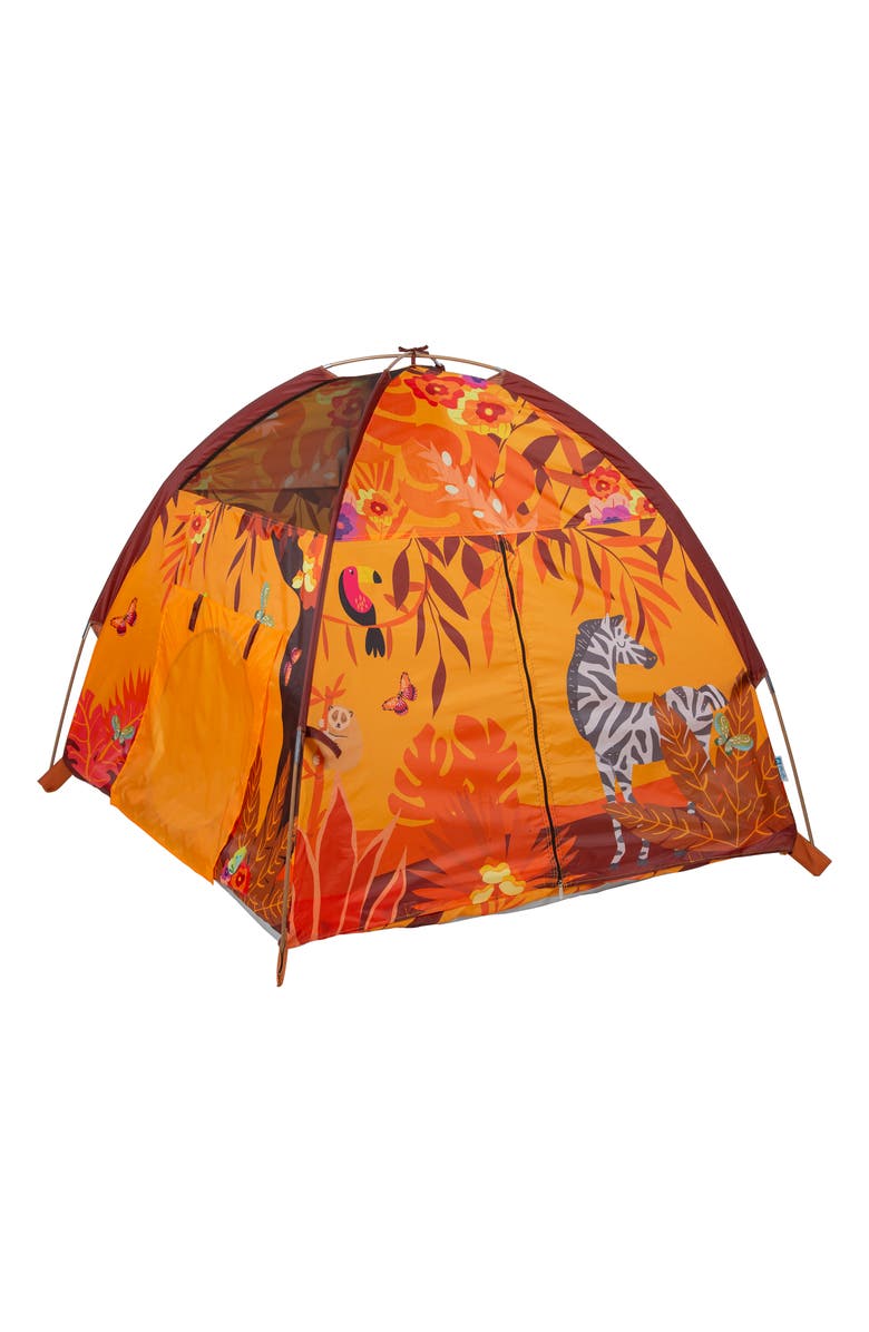 Pacific Play Tents Sunrise Safari Play Tent with Tunnel, Alternate, color, Orange
