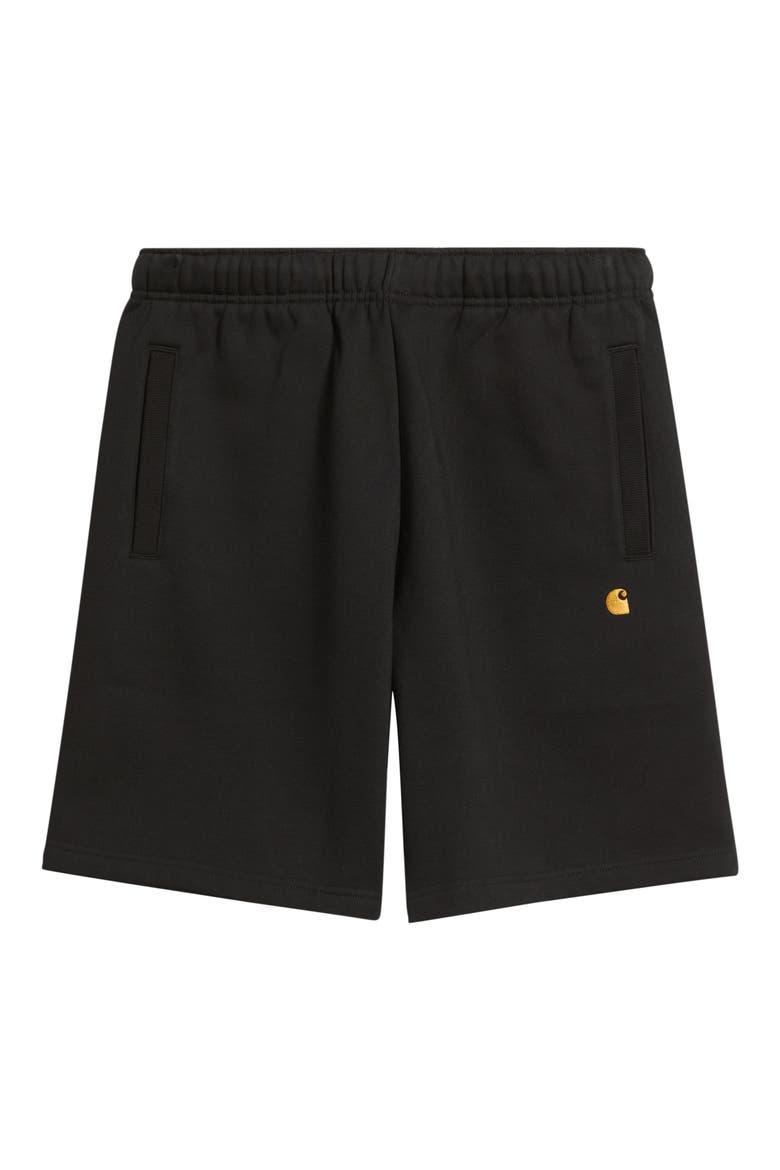 Chase Sweat Shorts, Main, color, BLACK / GOLD
